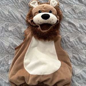 Plush lion infant Halloween costume